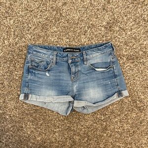 Denim shorts